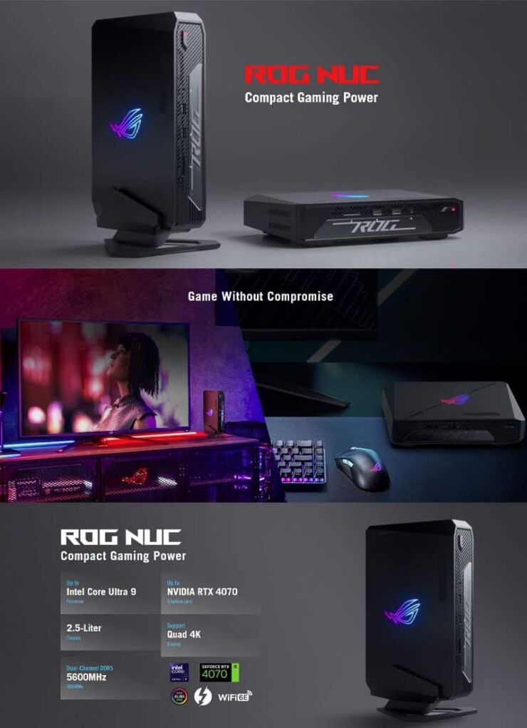 ROG NUC vs DIY PC vs gaming laptop