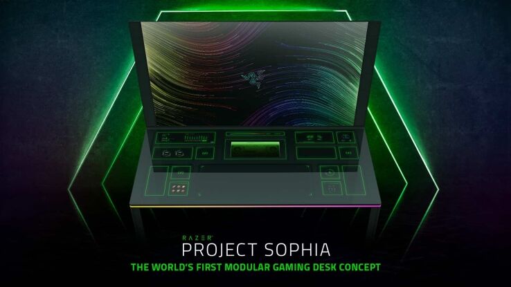 Razer’s Project Sophia modular gaming desk comes with a full PC inside