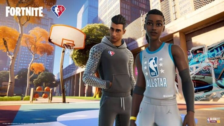 Fortnite celebrates NBA 75 with new Skins and Creative Hub