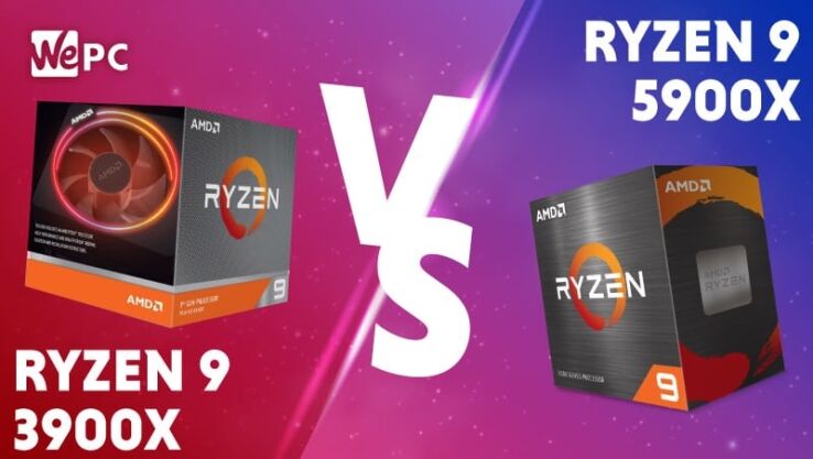 AMD Ryzen 9 3900X vs Ryzen 9 5900X