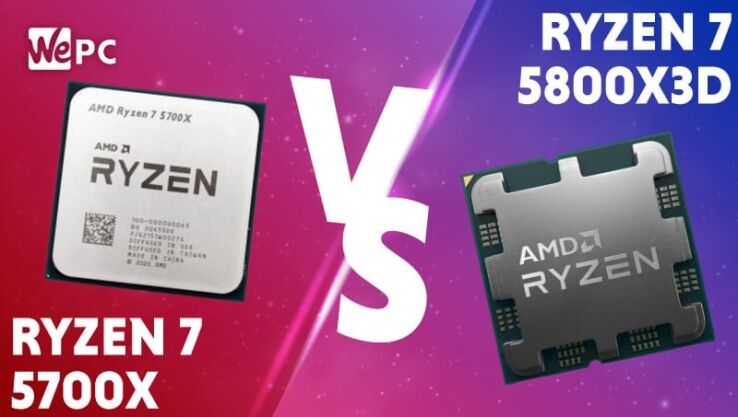 AMD Ryzen 7 5700X vs 5800X3D