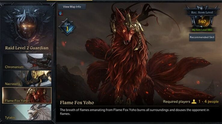 Lost Ark Flame Fox Yoho Guardian Raid Guide