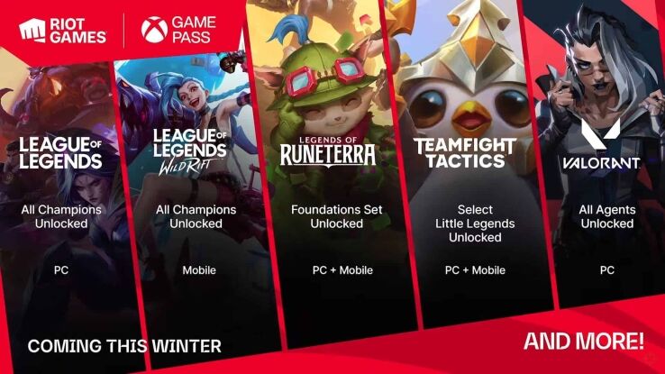 Riot Games team up with Xbox Game Pass, get all champions & agents unlocked