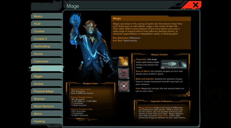 Shadowrun Trilogy: Mage Class Guide 