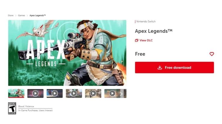 Is Apex Legends on Nintendo Switch?