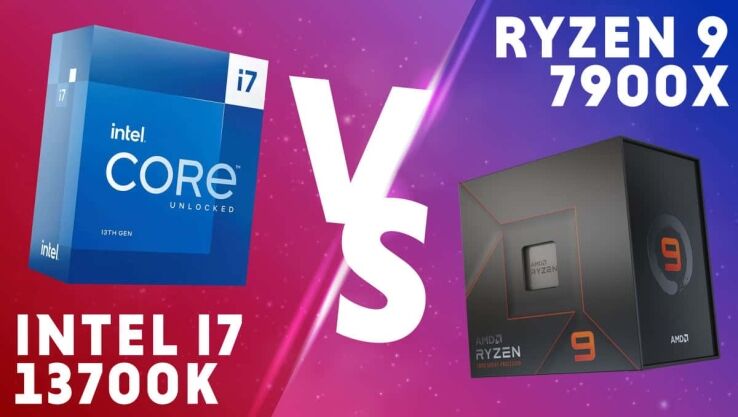 Intel Core i7 13700K vs Ryzen 9 7900X 