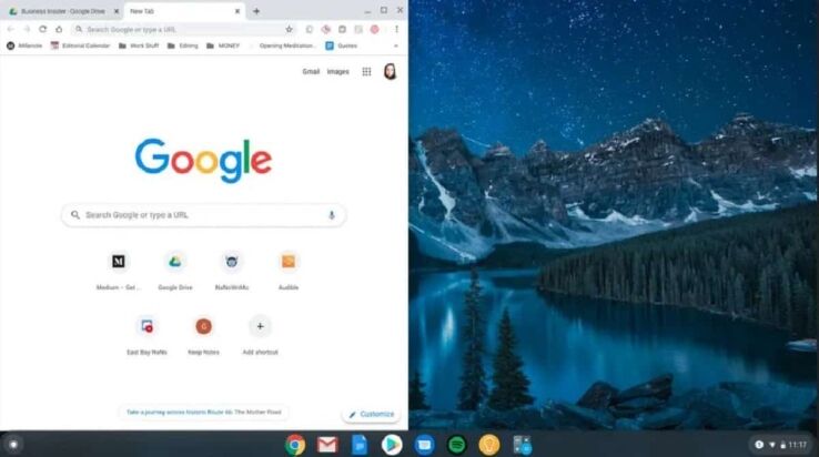 How to split screen on Chromebook 