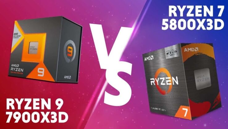 Ryzen 9 7900X3D vs Ryzen 7 5800X3D