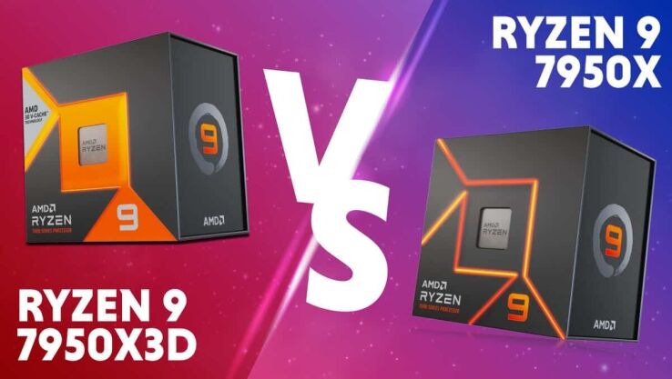 AMD Ryzen 9 7950X3D vs Ryzen 9 7950X