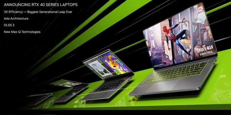Nvidia CES RTX 40 series laptop performance & features revealed