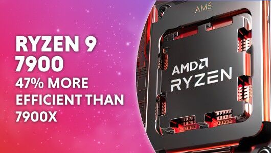 AMD Ryzen 9 7900 is 47% more efficient than 7900X