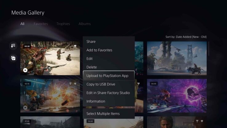 How to manually upload Game Captures to PS App on PS5