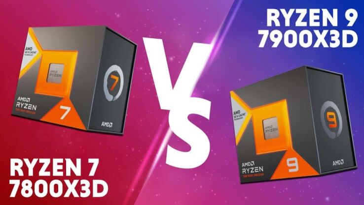 AMD Ryzen 7 7800X3D vs Ryzen 9 7900X3D