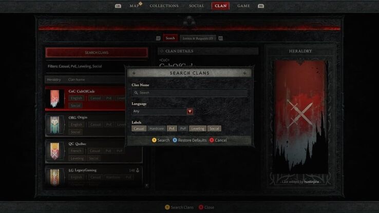 What’s the difference between a clan and party in Diablo 4