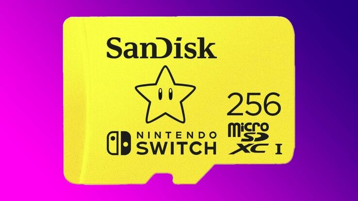 Super Mario Super Star! 51% off this Nintendo Switch 256GB MicroSD card