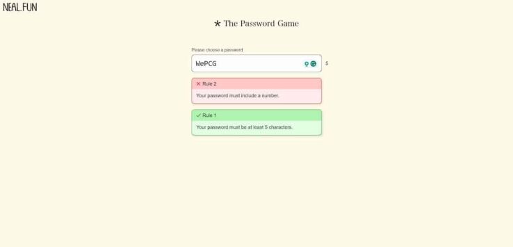 How to play The Password Game 