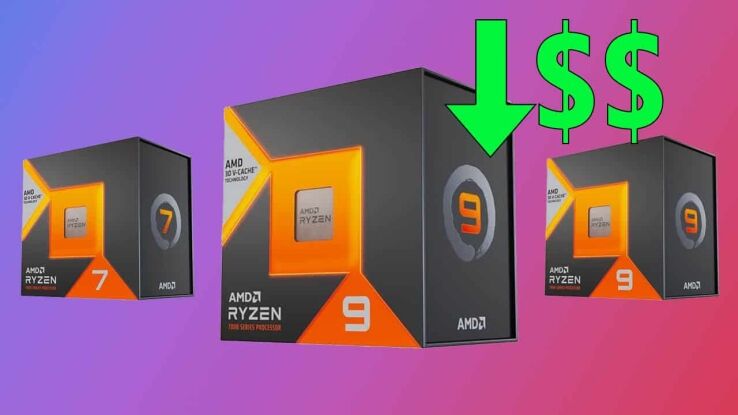 AMD Ryzen 7000 X3D CPUs see discounts post 14th-Gen launch